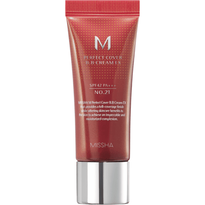 Missha BB krém SPF 42 Perfect Cover (BB Cream Ex) 20 ml 21 Light Beige Missha BB krém SPF 42 Perfect Cover (BB Cream Ex) 20 ml 21 Light Beige