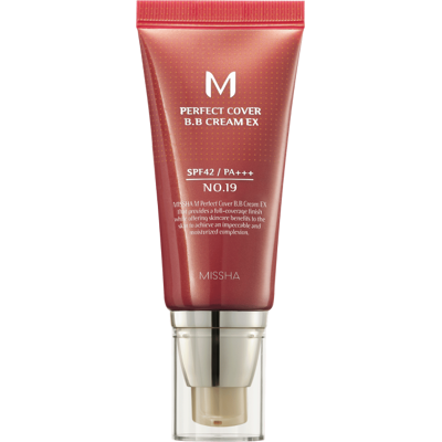 Missha BB krém SPF 42 Perfect Cover (BB Cream Ex) 50 ml 19 Cool Ivory Missha BB krém SPF 42 Perfect Cover (BB Cream Ex) 50 ml 19 Cool Ivory
