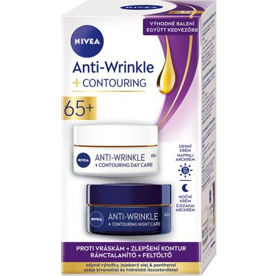 Nivea Dárková sada pro zlepšení kontur zralé pleti 65+ Anti-Wrinkle Nivea Dárková sada pro zlepšení kontur zralé pleti 65+ Anti-Wrinkle