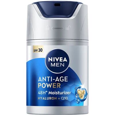 Nivea Hydratační krém SPF 30 Men Anti-Age Power Moisturizer 50 ml Nivea Hydratační krém SPF 30 Men Anti-Age Power Moisturizer 50 ml