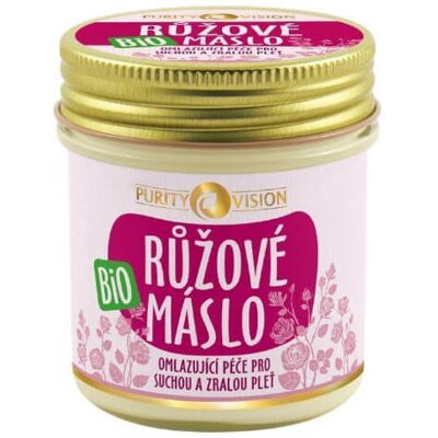 Purity Vision Růžové máslo - Hydratační tělové máslo s damašskou růží - 120ml Purity Vision Růžové máslo - Hydratační tělové máslo s damašskou růží - 120ml