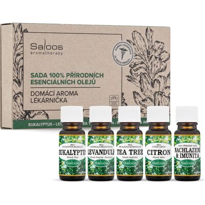 Saloos Dárková sada Domácí aroma lékárnička Saloos Dárková sada Domácí aroma lékárnička