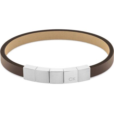 Calvin Klein Módní kožený náramek Architectural Lines 35000490 Calvin Klein Módní kožený náramek Architectural Lines 35000490