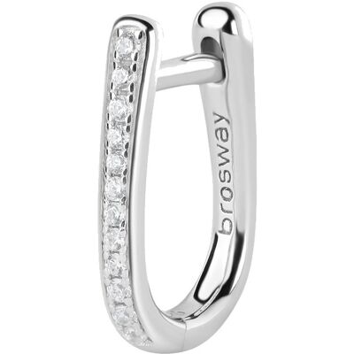 Brosway Single náušnice se zirkony Fancy Infinite White FIW10 Brosway Single náušnice se zirkony Fancy Infinite White FIW10