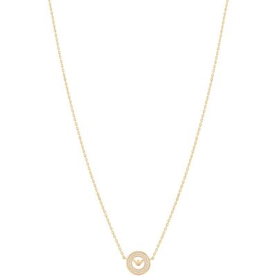 Emporio Armani Třpytivý pozlacený náhrdelník s kubickými zirkony EG3628710 Emporio Armani Třpytivý pozlacený náhrdelník s kubickými zirkony EG3628710