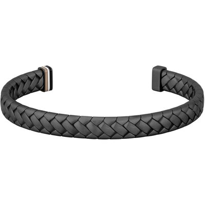 Hugo Boss Černý pevný náramek pro muže 1580673 Hugo Boss Černý pevný náramek pro muže 1580673