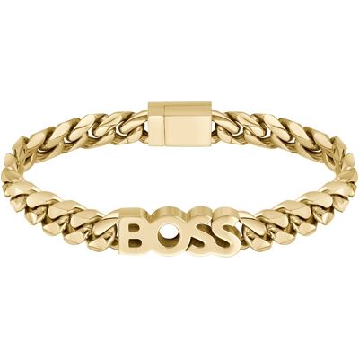 Hugo Boss Fashion pozlacený náramek Boss 1580505 19 cm Hugo Boss Fashion pozlacený náramek Boss 1580505 19 cm