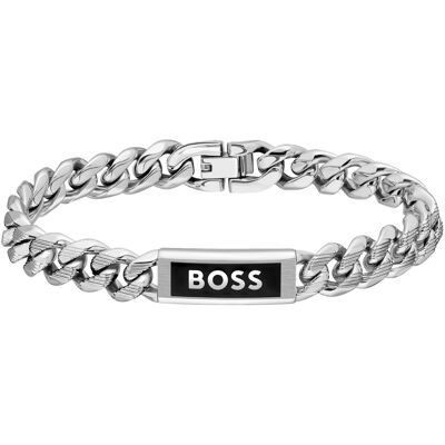 Hugo Boss Pánský ocelový náramek Kassy Emblem 1580679 19 cm Hugo Boss Pánský ocelový náramek Kassy Emblem 1580679 19 cm