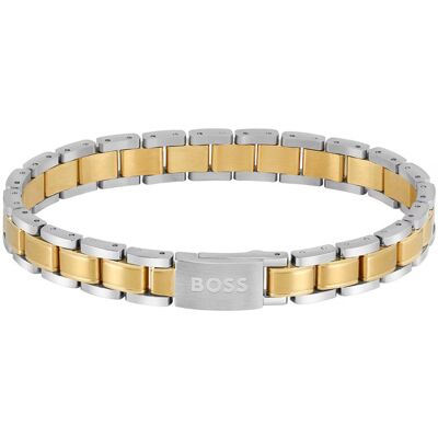 Hugo Boss Stylový bicolor náramek pro muže Metal Links Essentials 1580195 Hugo Boss Stylový bicolor náramek pro muže Metal Links Essentials 1580195