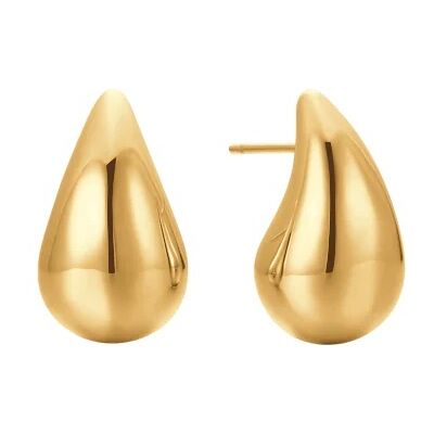 Luca Barra Pozlacené náušnice z oceli Tear Drop OK1370 Luca Barra Pozlacené náušnice z oceli Tear Drop OK1370