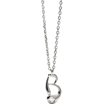 PDPAOLA Stříbrný náhrdelník písmeno "B" Initial CO02-B75-U (řetízek, přívěsek) PDPAOLA Stříbrný náhrdelník písmeno "B" Initial CO02-B75-U (řetízek, přívěsek)