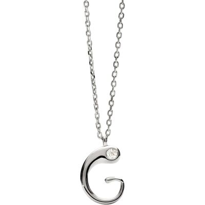 PDPAOLA Stříbrný náhrdelník písmeno "G" Initial CO02-B80-U (řetízek, přívěsek) PDPAOLA Stříbrný náhrdelník písmeno "G" Initial CO02-B80-U (řetízek, přívěsek)