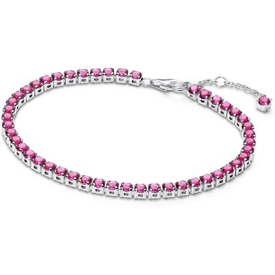 Pandora Tenisový stříbrný náramek s růžovými zirkony Timeless 591469C04 18 cm Pandora Tenisový stříbrný náramek s růžovými zirkony Timeless 591469C04 18 cm