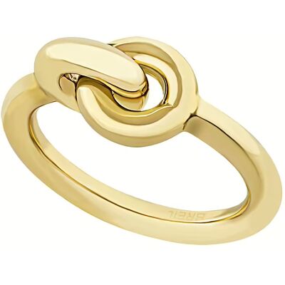 BREIL Minimalistický pozlacený prsten Tie Up TJ347 52 mm BREIL Minimalistický pozlacený prsten Tie Up TJ347 52 mm