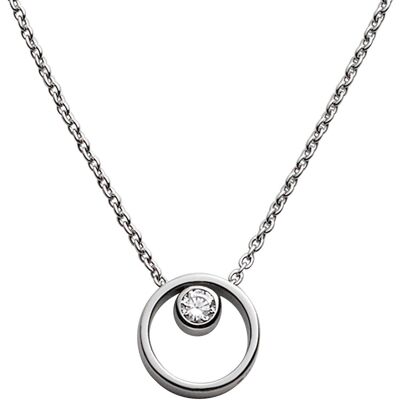 Skagen Dámský ocelový náhrdelník s krystalem SKJ0833040 Skagen Dámský ocelový náhrdelník s krystalem SKJ0833040