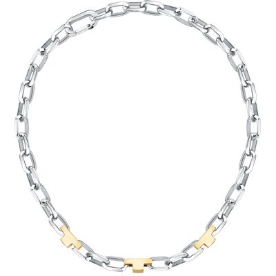 Trussardi Masivní ocelový bicolor náhrdelník T-Logo TJAXC01 Trussardi Masivní ocelový bicolor náhrdelník T-Logo TJAXC01