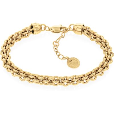 Tommy Hilfiger Výrazný pozlacený náramek Intertwined Circles 2780842 Tommy Hilfiger Výrazný pozlacený náramek Intertwined Circles 2780842