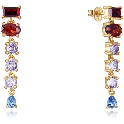 Viceroy Trendy pozlacené náušnice se zirkony Elegant 9100E100-39 Viceroy Trendy pozlacené náušnice se zirkony Elegant 9100E100-39
