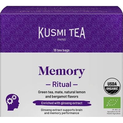 Kusmi Tea Rituál Paměť - Zelený Čaj Ginseng a Mate Kusmi Tea Rituál Paměť - Zelený Čaj Ginseng a Mate