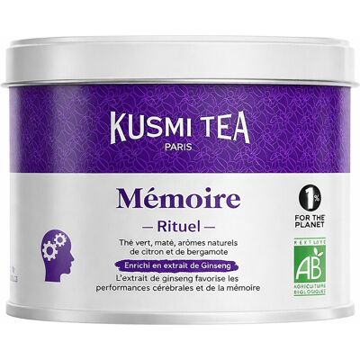 Kusmi Tea - Rituale Memoria - Zelený čaj Ginseng-Maté - Tea Kusmi Tea - Rituale Memoria - Zelený čaj Ginseng-Maté - Tea