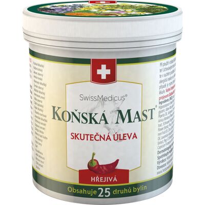 Herbamedicus Koňská mast hřejivá 250 ml Herbamedicus Koňská mast hřejivá 250 ml