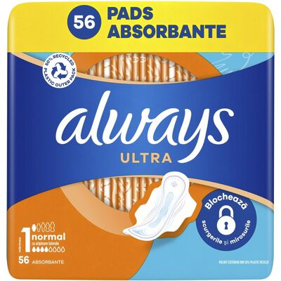 Always Hygienické vložky Ultra Normal 56 ks Always Hygienické vložky Ultra Normal 56 ks