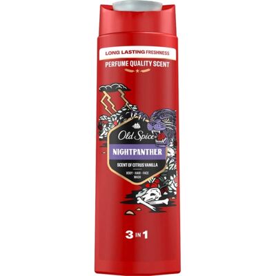 Old Spice Sprchový gel pro muže NightPanther (Body-Hair-Face Wash) 400 ml Old Spice Sprchový gel pro muže NightPanther (Body-Hair-Face Wash) 400 ml