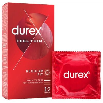 Durex Feel Thin Classic - Latexové Kondomy - 12 ks Durex Feel Thin Classic - Latexové Kondomy - 12 ks