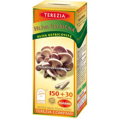 Terezia Company Houba ústřičná 150+30 kapslí - Doplněk stravy Terezia Company Houba ústřičná 150+30 kapslí - Doplněk stravy