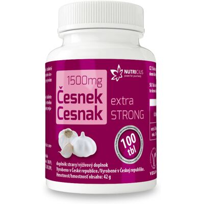 Nutricius Česnek extra strong 1500 mg 100 tablet Nutricius Česnek extra strong 1500 mg 100 tablet