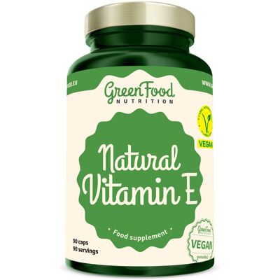 GreenFood Natural Vitamin E 90 kapslí GreenFood Natural Vitamin E 90 kapslí