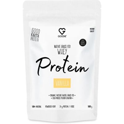 Goodie Nativní syrovátkový protein GrassFed - Vanilka 1000 g Goodie Nativní syrovátkový protein GrassFed - Vanilka 1000 g