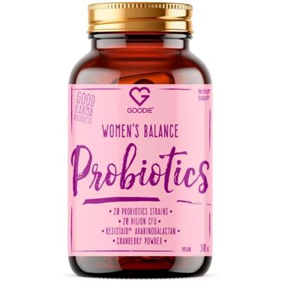 Goodie Probiotika pro ženy - Women`s balance probiotics 30 kapslí Goodie Probiotika pro ženy - Women`s balance probiotics 30 kapslí