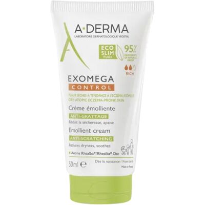A-DERMA Krém pro suchou pokožku se sklonem k atopickému ekzému Exomega Control (Emollient Cream) 50 ml A-DERMA Krém pro suchou pokožku se sklonem k atopickému ekzému Exomega Control (Emollient Cream) 50 ml