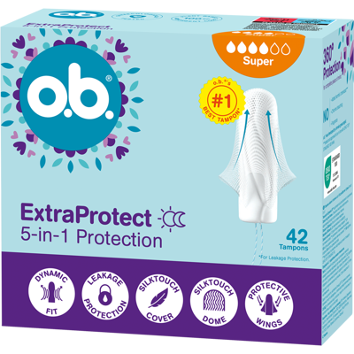 o.b. Tampóny Extra Protect Super 42 ks o.b. Tampóny Extra Protect Super 42 ks