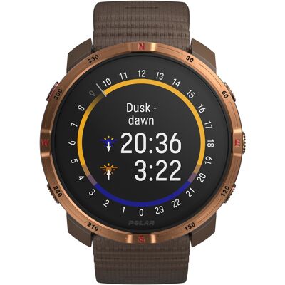 Polar Grit X2 sporttester S-L hnědá Polar Grit X2 sporttester S-L hnědá
