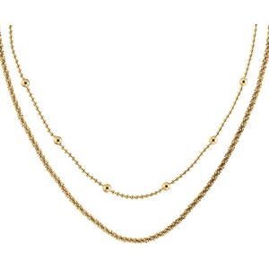 Calvin Klein Sada pozlacených náhrdelníků CK Layered 35000950 Calvin Klein Sada pozlacených náhrdelníků CK Layered 35000950