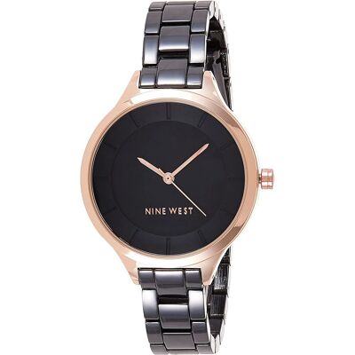 Nine West Analogové hodinky NW/2225BKRT Nine West Analogové hodinky NW/2225BKRT