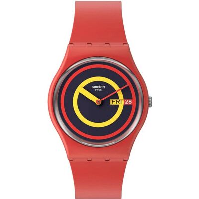 Swatch Concentric Red SO28R702 Swatch Concentric Red SO28R702