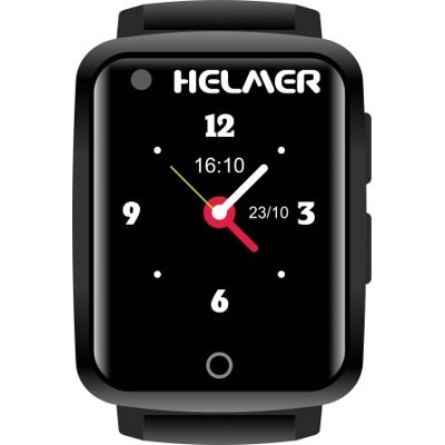 Helmer Chytré dotykové hodinky s GPS lokátorem a fotoaparátem - LK 716 černé Helmer Chytré dotykové hodinky s GPS lokátorem a fotoaparátem - LK 716 černé