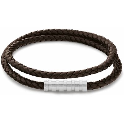 Calvin Klein Módní pánský kožený náramek Braided 35000094 Calvin Klein Módní pánský kožený náramek Braided 35000094