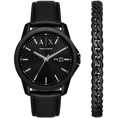 Armani Exchange Dárkový set Leren + náramek AX7147SET Armani Exchange Dárkový set Leren + náramek AX7147SET