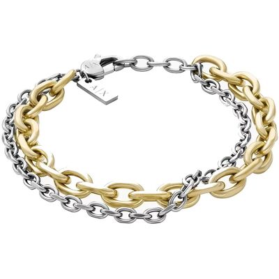 Armani Exchange Dvojitý ocelový náramek pro muže AXG0162710 Armani Exchange Dvojitý ocelový náramek pro muže AXG0162710