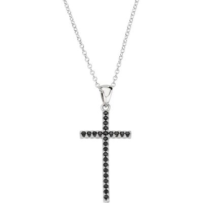 Amen Stříbrný náhrdelník se zirkony Sacred Crosses CLCRDOBBNZ (řetízek, přívěsek) Amen Stříbrný náhrdelník se zirkony Sacred Crosses CLCRDOBBNZ (řetízek, přívěsek)