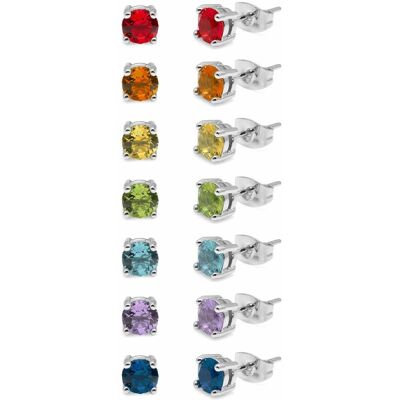 AURA Set náušnic s barevnými Preciosa krystaly PCAUCH001 (7 párů náušnic) AURA Set náušnic s barevnými Preciosa krystaly PCAUCH001 (7 párů náušnic)