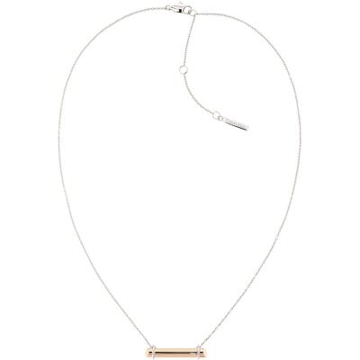 Calvin Klein Elegantní bicolor náhrdelník Elongated Linear 35000014 Calvin Klein Elegantní bicolor náhrdelník Elongated Linear 35000014