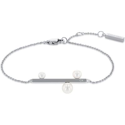 Calvin Klein Elegantní ocelový náramek s perlami Minimal Pearl 35000177 Calvin Klein Elegantní ocelový náramek s perlami Minimal Pearl 35000177