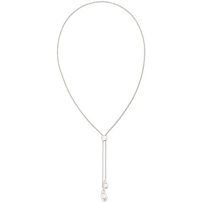Calvin Klein Moderní ocelový náhrdelník s posuvným zapínáním Sculptured Drops 35000086 Calvin Klein Moderní ocelový náhrdelník s posuvným zapínáním Sculptured Drops 35000086