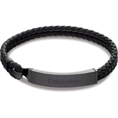 Calvin Klein Stylový kožený náramek pro muže Iconic 35000406 Calvin Klein Stylový kožený náramek pro muže Iconic 35000406