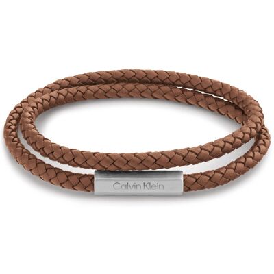 Calvin Klein Stylový pánský kožený náramek 35000210 Calvin Klein Stylový pánský kožený náramek 35000210